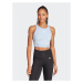 Adidas Top AEROREADY Hyperglam Crop Tank Top IB2312 Modrá