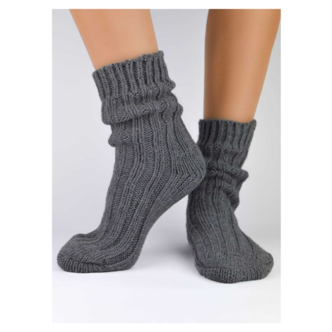 Pánske ponožky Noviti SW007 - Alpaka vlna Sivá