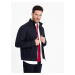 Ombre Men's quilted bagged jacket - navy blue