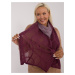 Light purple and plum ombre women's cotton knit scarf