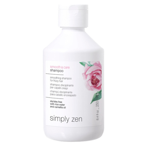 Simply Zen Smooth &amp; Care Shampoo Vyhladzujúci šampón na krepovité vlasy 250ml - Simply Zen