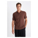 DEFACTO Regular Fit Short Sleeve Knitwear Polo T-Shirt