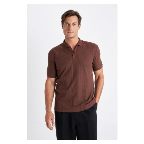 DEFACTO Regular Fit Short Sleeve Knitwear Polo T-Shirt