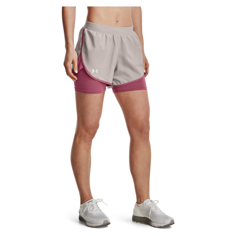 Šortky Under Armour Fly By Elite 2-In-1 Short Ghost Gray