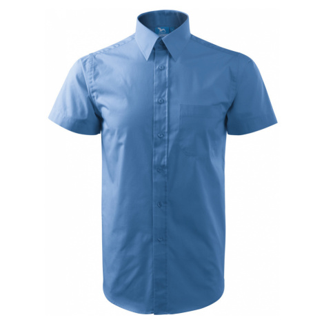 Malfini Shirt short sleeve Pánska košeľa 207 nebesky modrá