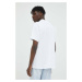 Bavlnené tričko Samsoe Samsoe Norsbro biela farba, jednofarebné, M20300010