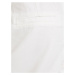 Bershka Plisované nohavice  biela