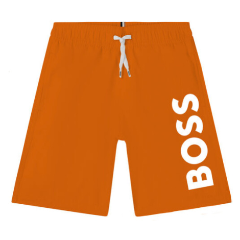Boss Plavecké šortky J24846 D Oranžová Regular Fit Hugo Boss