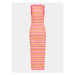 Gina Tricot Úpletové šaty 19800 Ružová Slim Fit