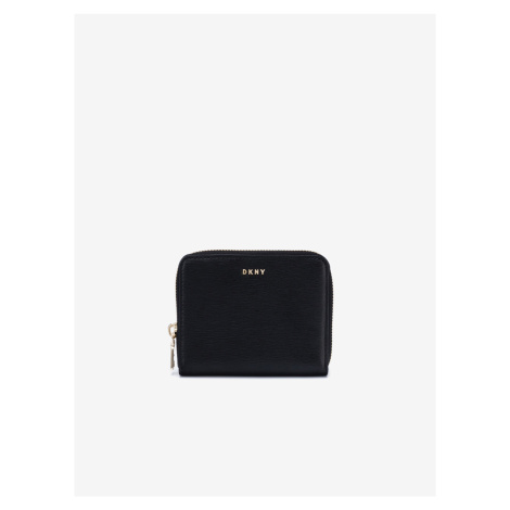 Čierna dámska kožená malá peňaženka DKNY Bryant
