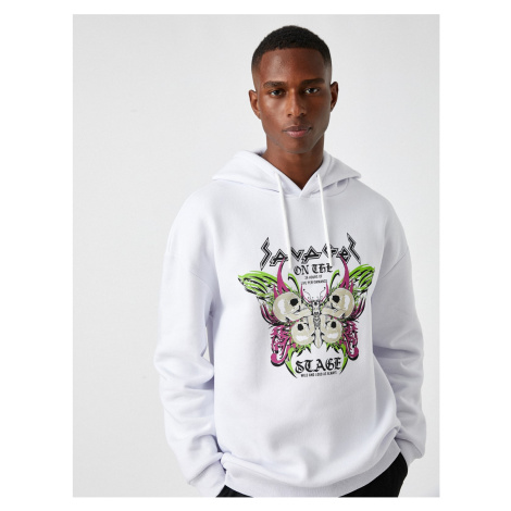 Koton Printed Oversize Sweatshirt Raising