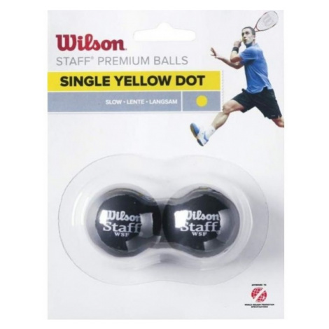 Wilson STAFF SQUASH 2 BALL YEL DOT Squashova loptička, žltá, veľkosť