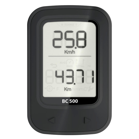 Cyklistický tachometer 500 bezdrôtový čierny