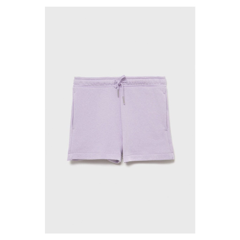 Detské krátke nohavice Tom Tailor fialová farba, jednofarebné,