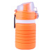 Skladacia silikónová fľaša Sportago Hartford - oranžová