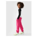 Dievčenské tepláky 4F JUNIOR TROUSERS-JWAW24TTROF754-55S-HOT PINK