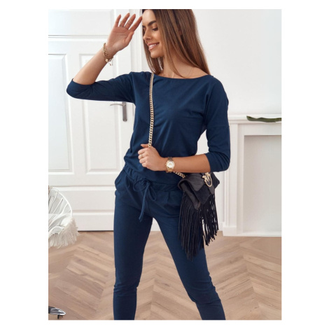 Navy blue women's jumpsuit Fasardi