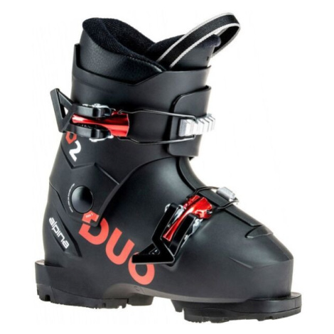 Alpina DUO 2 Detská lyžiarska obuv, čierna, veľkosť