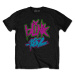 Blink 182 tričko Neon Logo Čierna