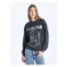 LC Waikiki Lcwk Crew Neck Printed Oversize Women's Thick Sweatshirt