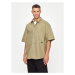 Converse Košeľa M Wordmark Utility Shirt 10026433-A02 Kaki Regular Fit