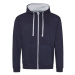 Just Hoods Dámska mikina na zips JH053 New French Navy