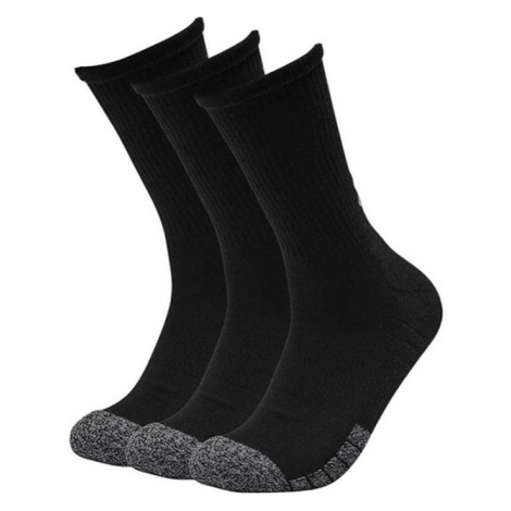 Ponožky Under Armour Heatgear Crew Black Steel Sock 3-Pack