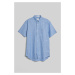 KOŠEĽA GANT REG COTTON LINEN SS SHIRT RICH BLUE