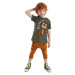 Denokids Little Tiger Boy Summer T-shirt Capri Shorts Set