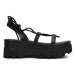 Sandále Altercore Sue dámske, čierna farba, na platforme