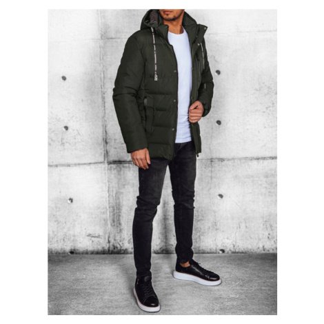 Men's Green Quilted Dstreet Winter Jacket