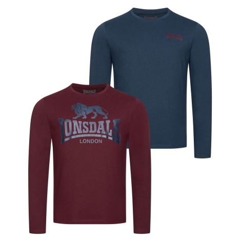 Lonsdale Men's long-sleeved shirt regular fit double pack