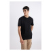 DEFACTO New Regular Fit Crew Neck Short Sleeve 100% Cotton Basic T-Shirt