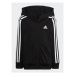 Adidas Tepláková súprava Essentials 3-Stripes Shiny Tracksuit HR5906 Čierna Slim Fit