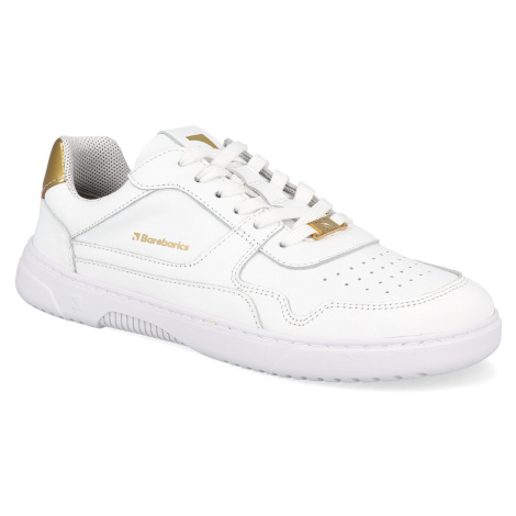 Barefoot tenisky Barebarics - Zing White & Gold biele