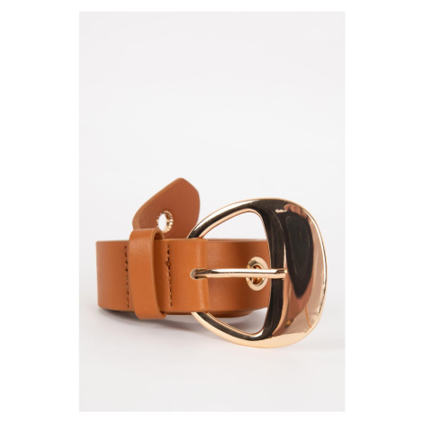 DEFACTO Women's Faux Leather Classic Belt