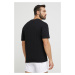 Plážové tričko HUGO čierna farba,s potlačou,50493727