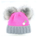 Voxx Ascona Dívčí zimní čepice BM000002887700101052 ružová/sivá UNI