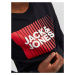 Jack & Jones Junior Tričko  červená / čierna / biela