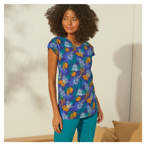 Pyžamové tričko s krátkymi rukávmi, s tropickou potlačou Blancheporte