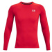 Under Armour HG ARMOUR COMP LS Pánske tričko, červená, veľkosť