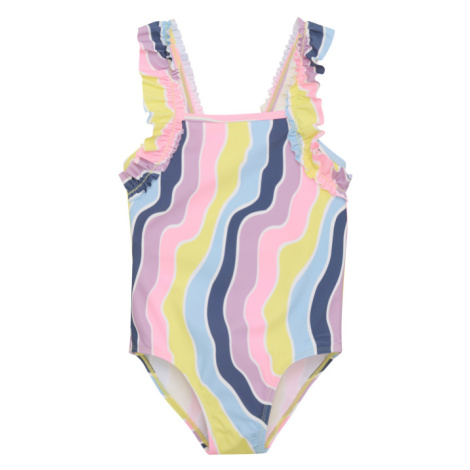 COLOR KIDS-Swimsuit W. Frills, AOP, lavender mist Mix
