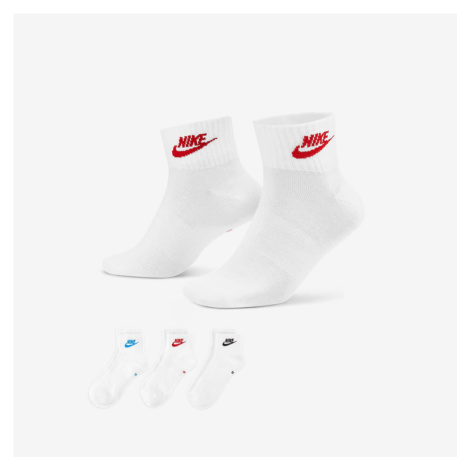Nike Everyday Essential Ankle Socks 3 PK bilé