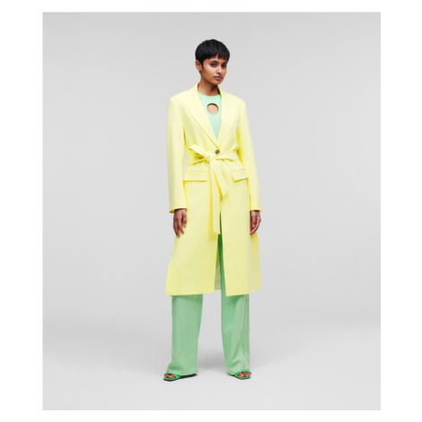 Kabát Karl Lagerfeld Tailored Coat Žltá