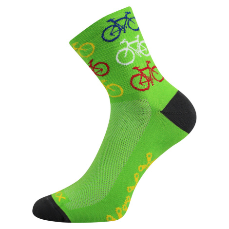 Voxx Ralf X Unisex vzorované športové ponožky BM000000591700100849 bike/zelená