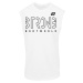 BodyWorld Pánske tričko bez rukávov STRONG LINES biela M