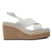 Calvin Klein Espadrilky Wedge Sandal 50 He HW0HW01965 Biela