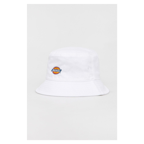 Bavlnený klobúk Dickies biela farba, bavlnený