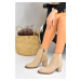 Fox Shoes Beige Suede Women's Boots