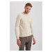 DEFACTO Standard Fit Crew Neck Sweater